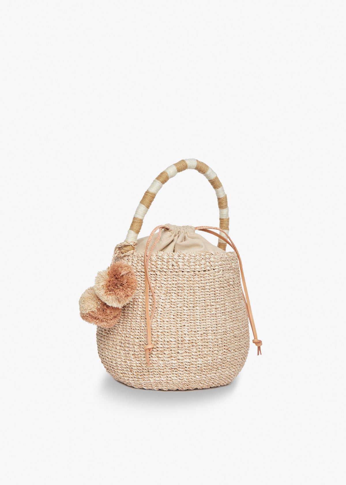 Kan Straw Bucket Bag