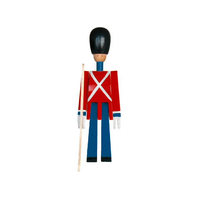 Guardsman With Gun in Red, White, and Blue