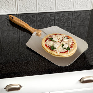 Aluminum Pizza Peel with Folding Handle 12" x 14" in Silver
