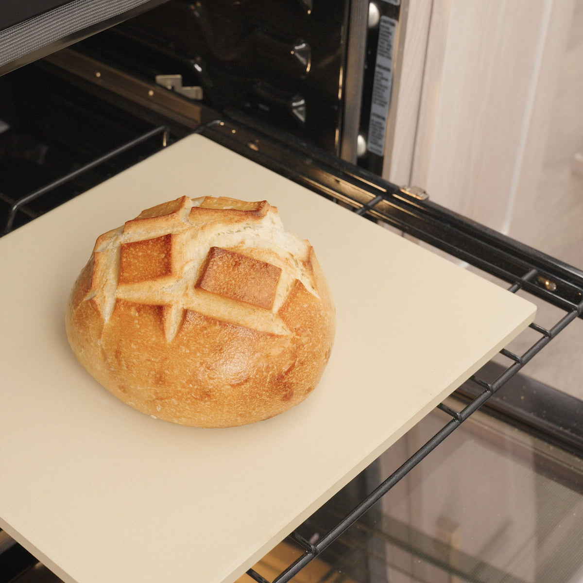 Cordierite Rectangle Pizza Stone in Beige