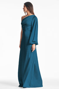 Keely Gown in Bottle Green