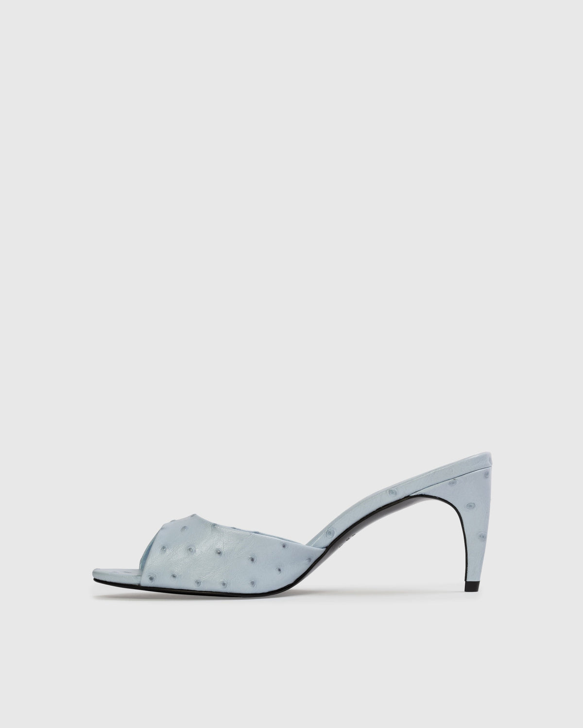 Jazz 70 Mule in Sky Ostrich Leather