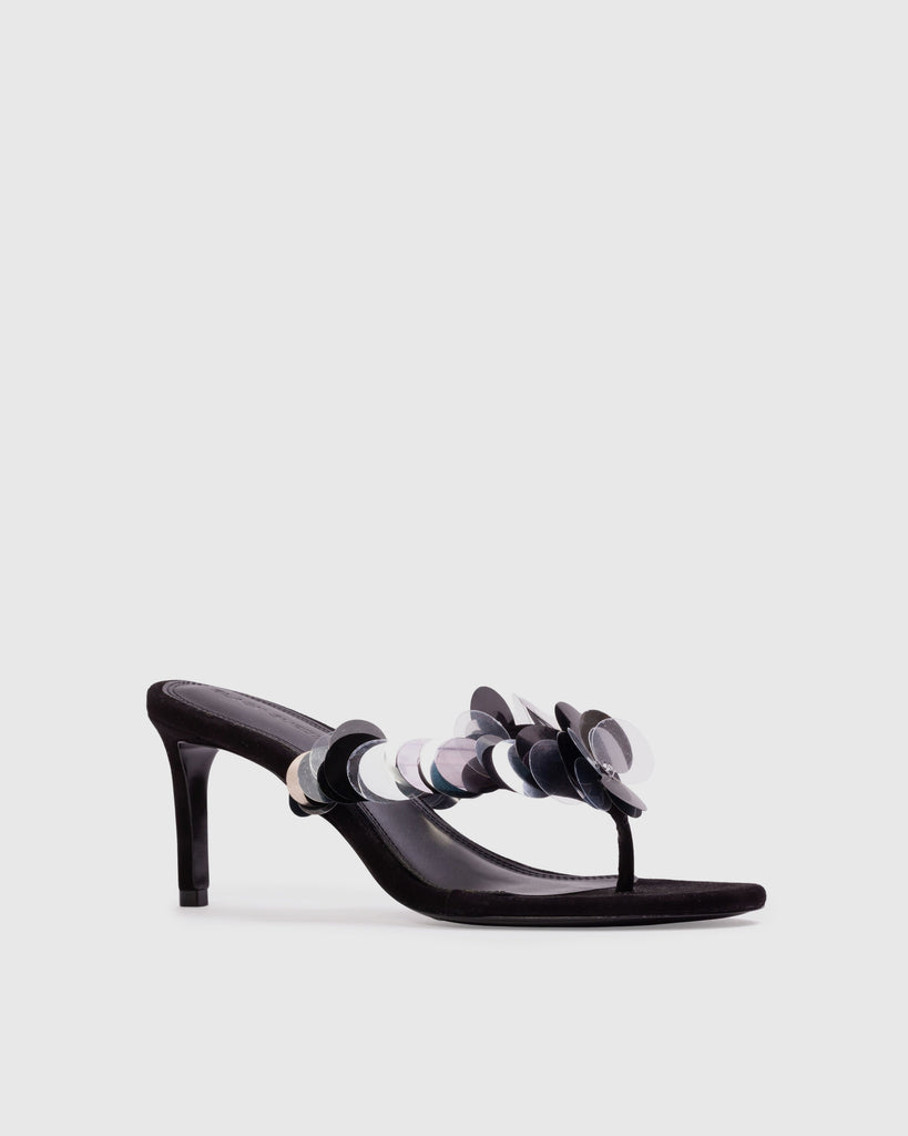 GLW 70 Mule in Black Suede