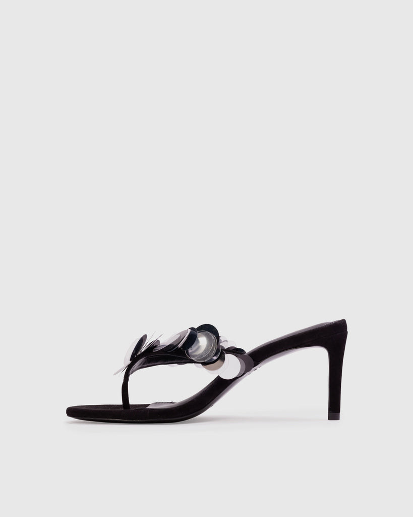 GLW 70 Mule in Black Suede