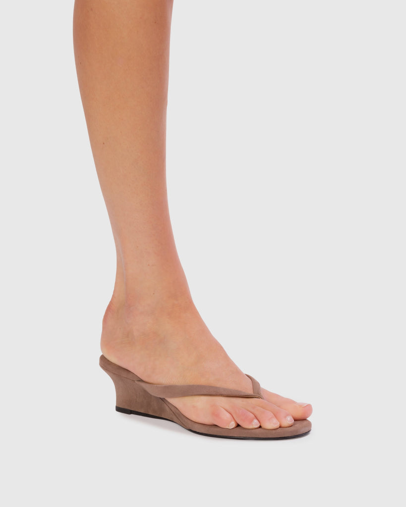 Easy 50 Mule in Taupe Suede