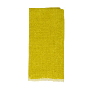 Chunky Linen Towels in Lime, Set of 2