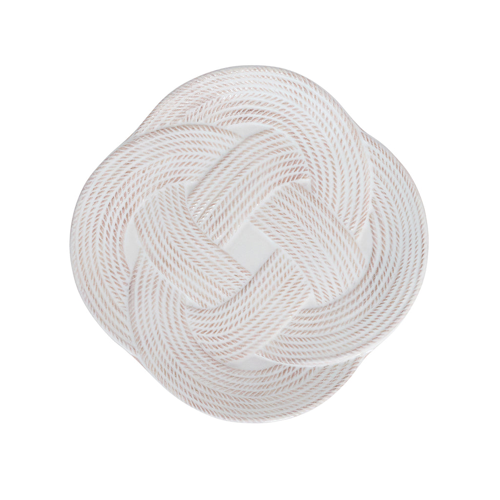 Le Panier Mystic Knot Dessert/Salad Plate in Whitewash
