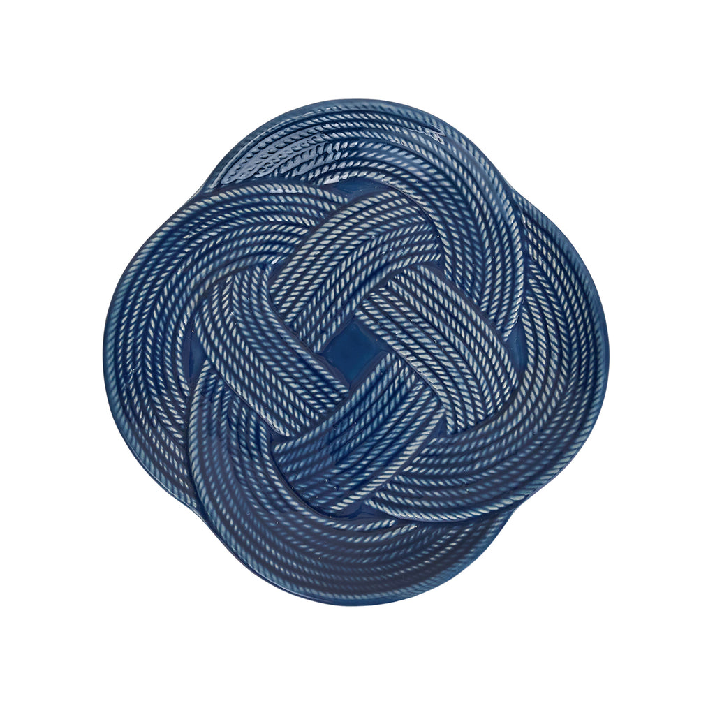 Le Panier Mystic Knot Dessert/Salad Plate in Denim