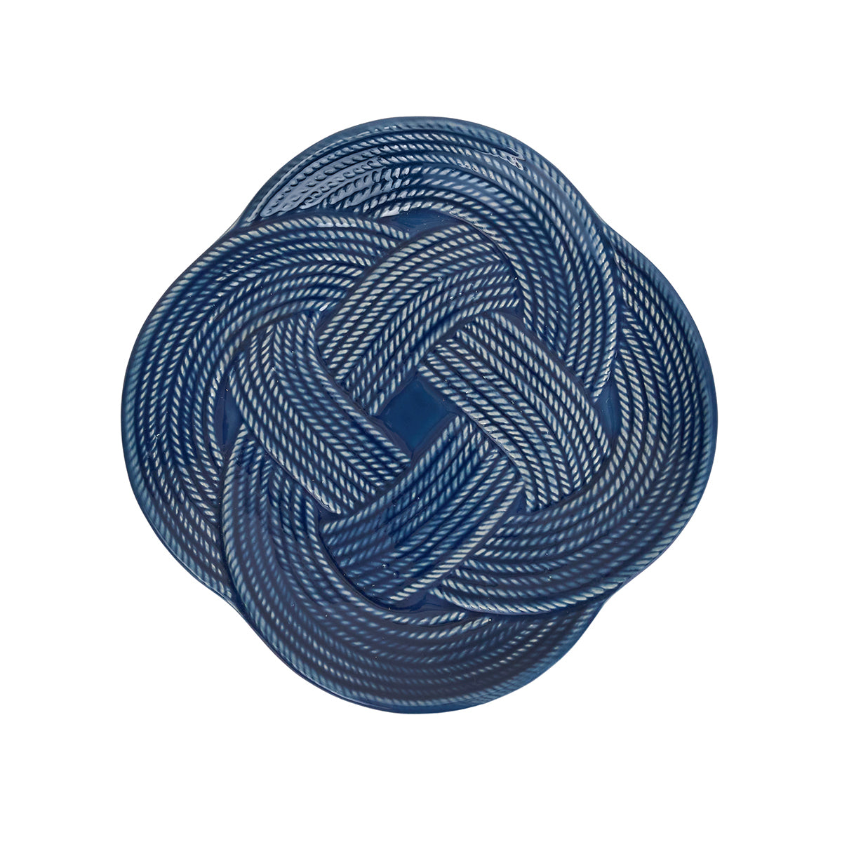 Le Panier Mystic Knot Dessert/Salad Plate in Denim