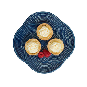 Le Panier Mystic Knot Dessert/Salad Plate in Denim