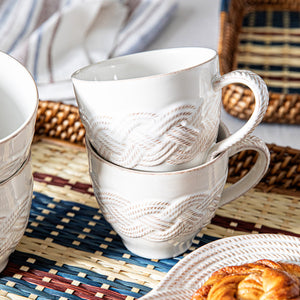 Le Panier Mystic Knot Mug in Whitewash