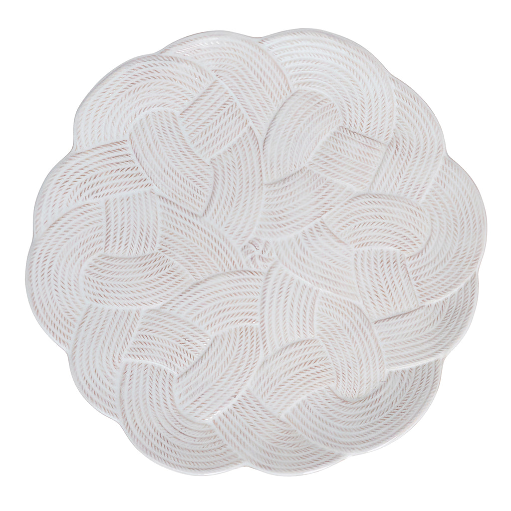Le Panier Mystic Knot Charger/Platter in Whitewash