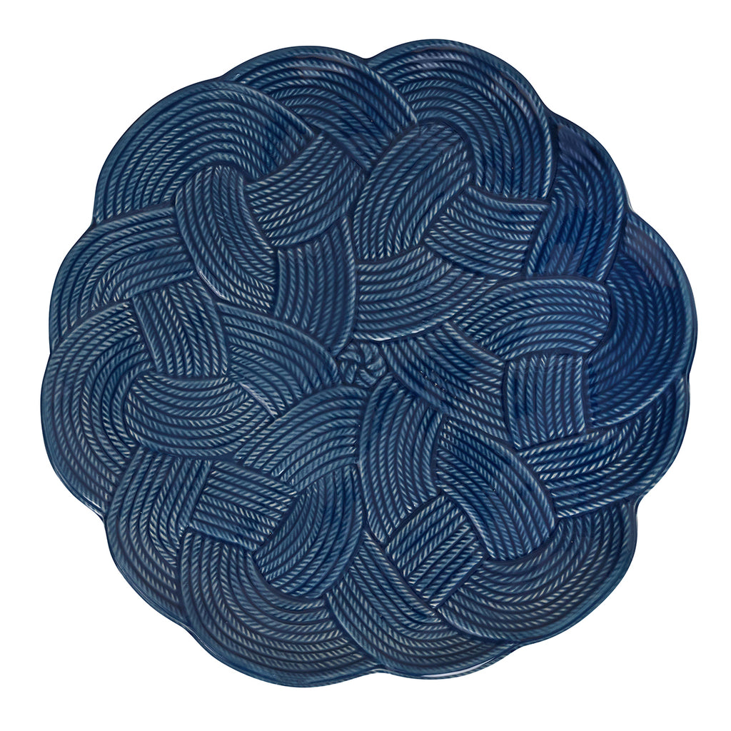 Le Panier Mystic Knot Charger/Platter in Denim