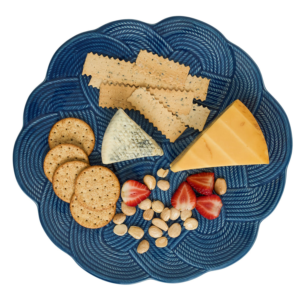 Le Panier Mystic Knot Charger/Platter in Denim