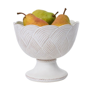 Le Panier Mystic Knot Footed Bowl in Whitewash