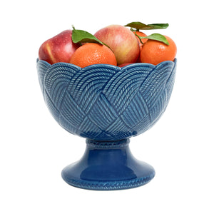 Le Panier Mystic Knot Footed Bowl in Denim