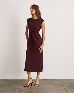 Kimberly Dress in Deep Plum