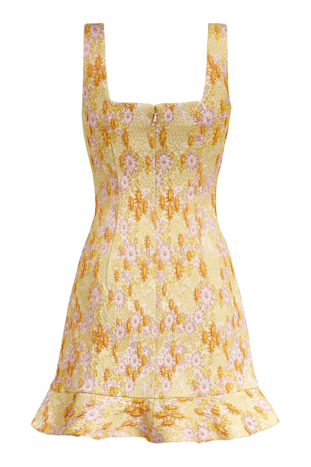 Kira Daisy Stretch Brocade Mini Dress