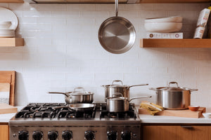 Stainless Clad Cookware, Set of 10