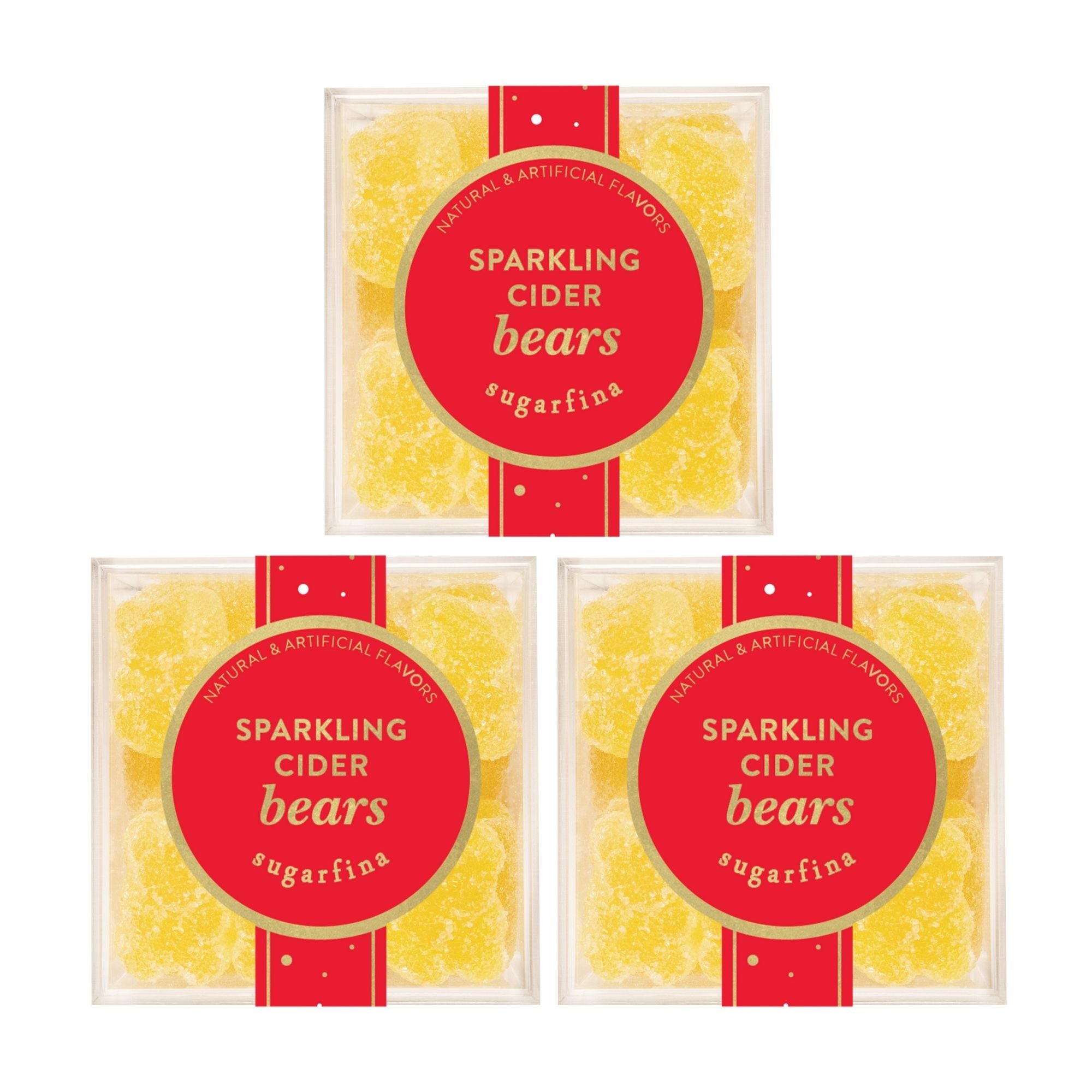 Sparkling Cider Bears, Set of 3
