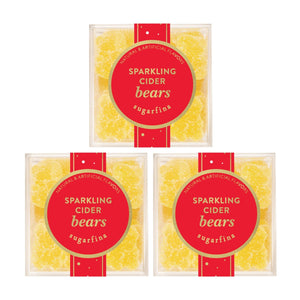 Sparkling Cider Bears, Set of 3