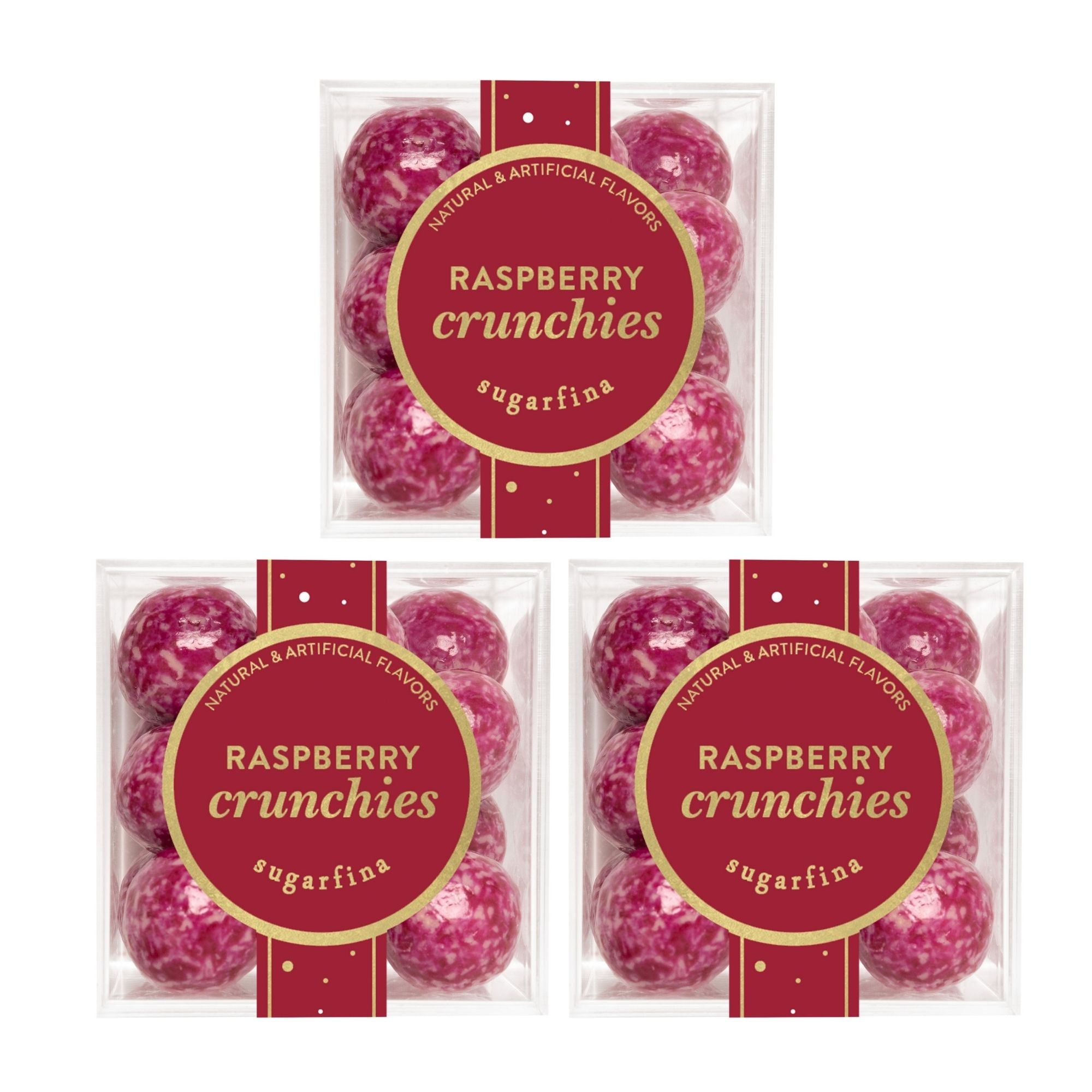 Raspberry Crunchies, Set of 3