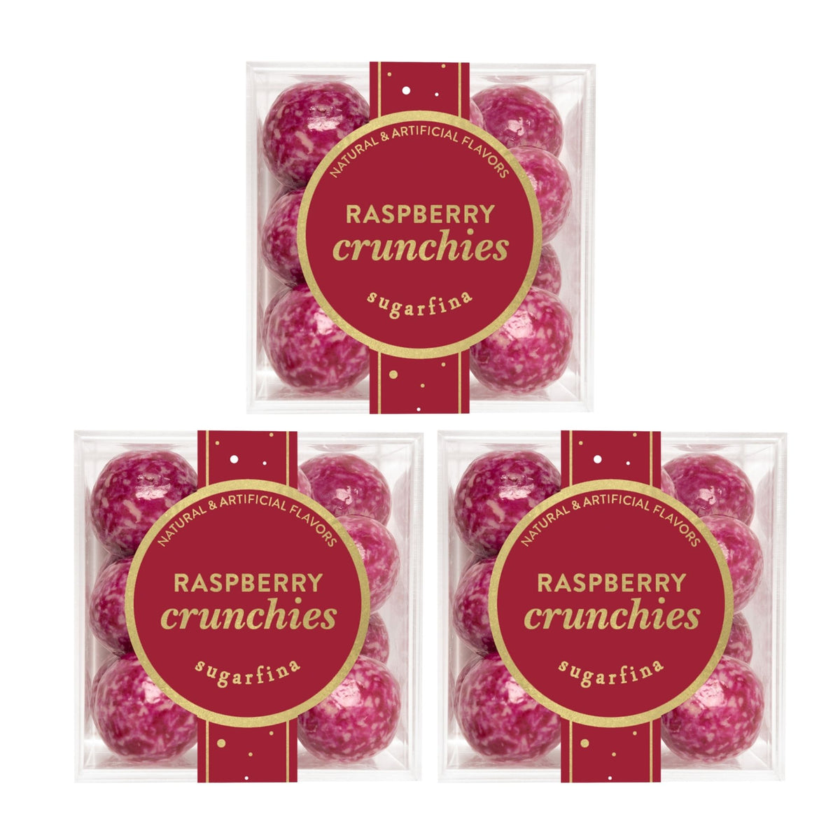 Raspberry Crunchies, Set of 3