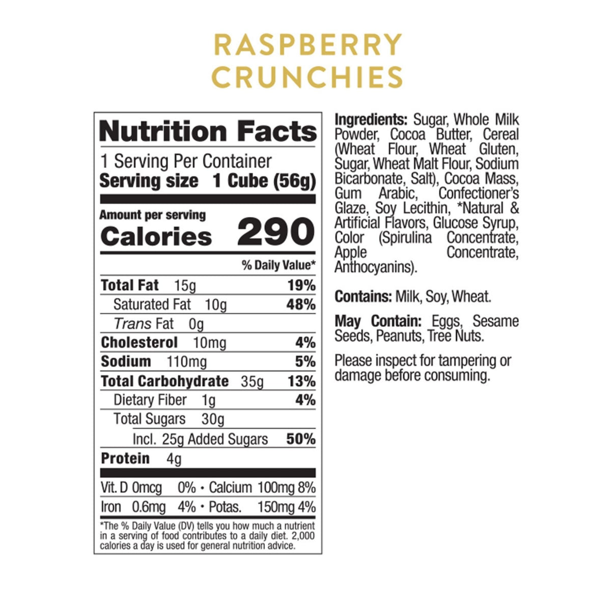 Raspberry Crunchies, Set of 3