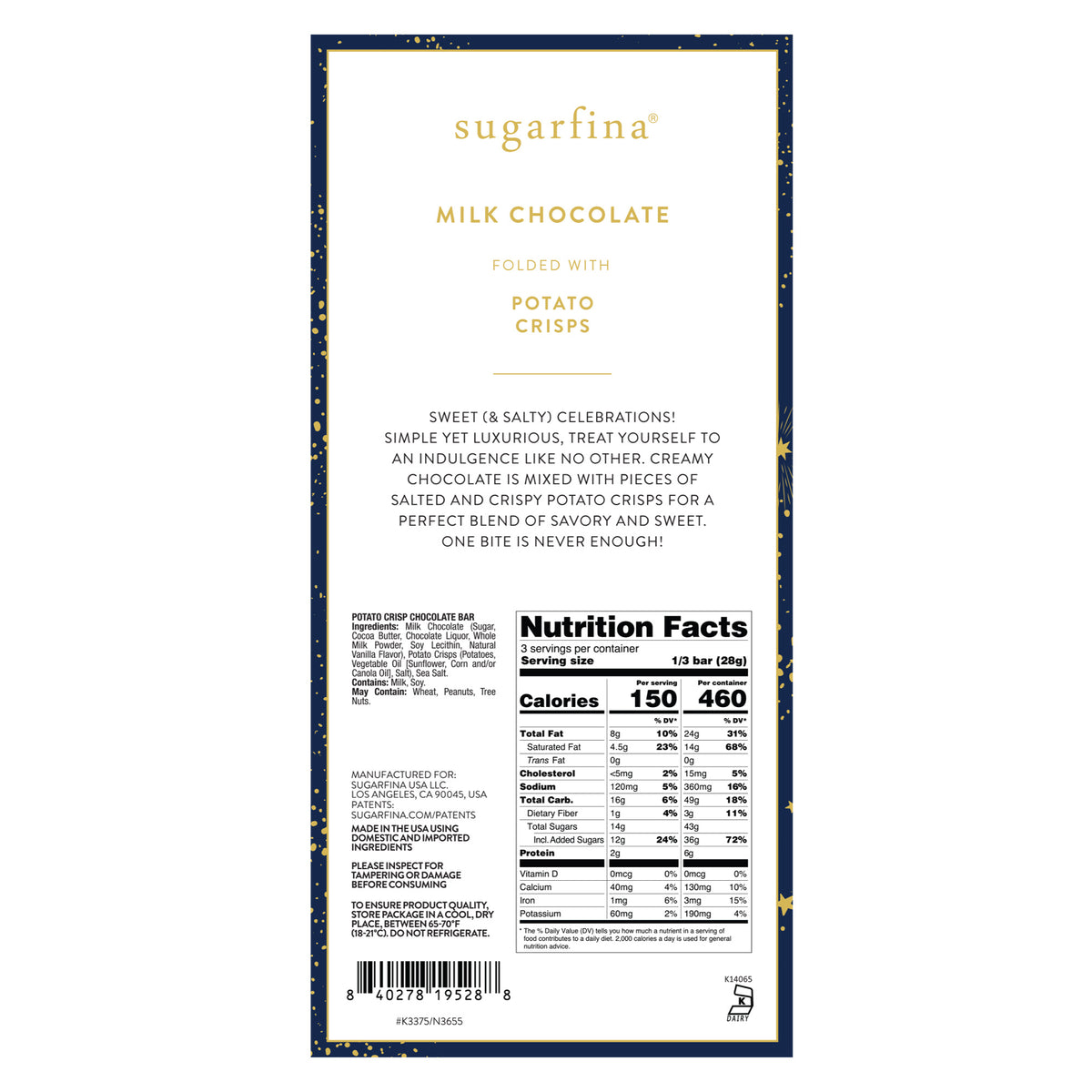 Potato Crisp Chocolate Bar Duo