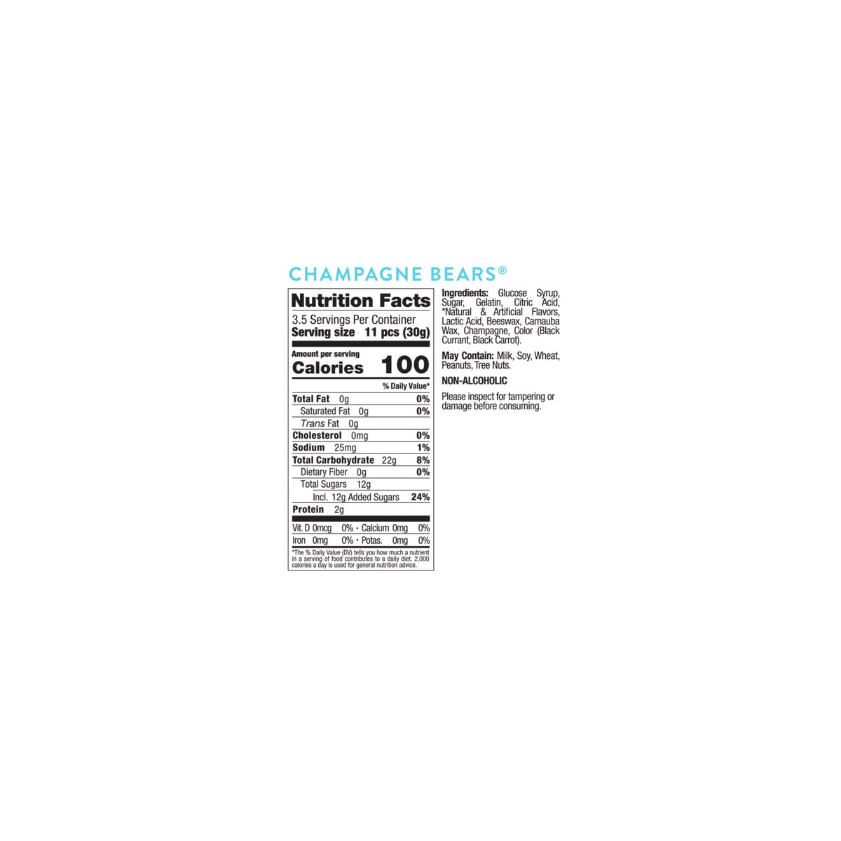 Champagne Bears Taster Packets, 12-Pack