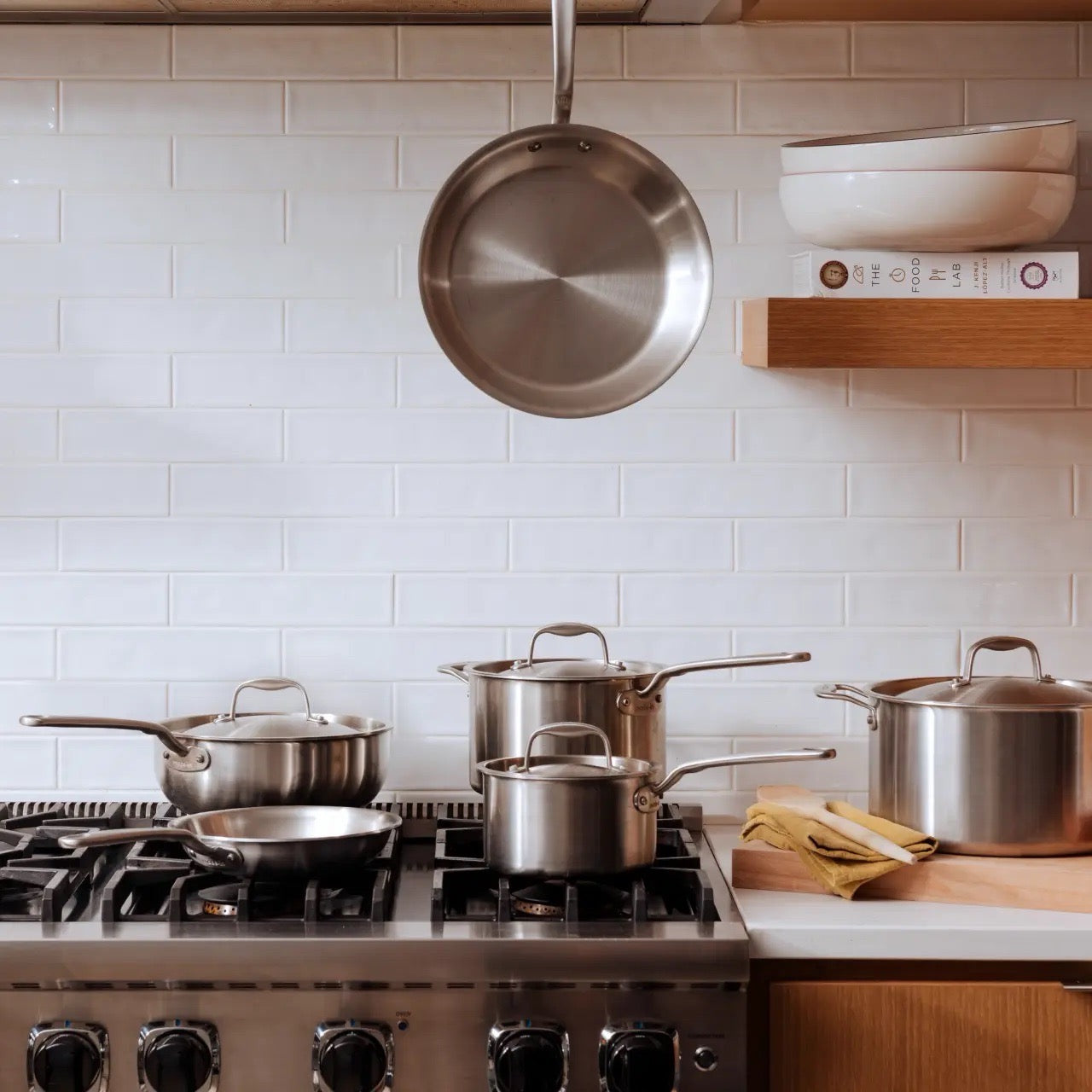 10-Piece Stainless Clad Cookware Set