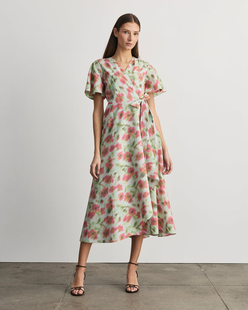 Klaire Dress in Pistachio Multi