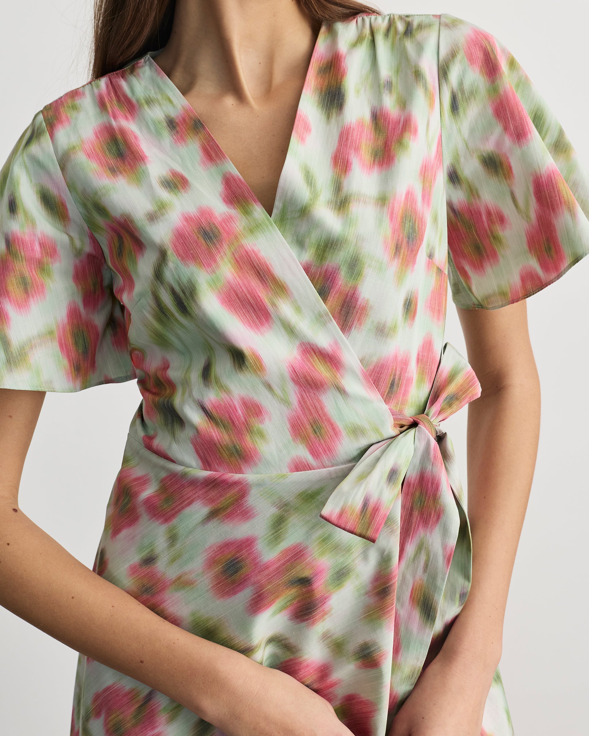 Klaire Dress in Pistachio Multi