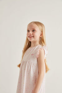 Star & Crown Organic Cotton Nightgown In Pink