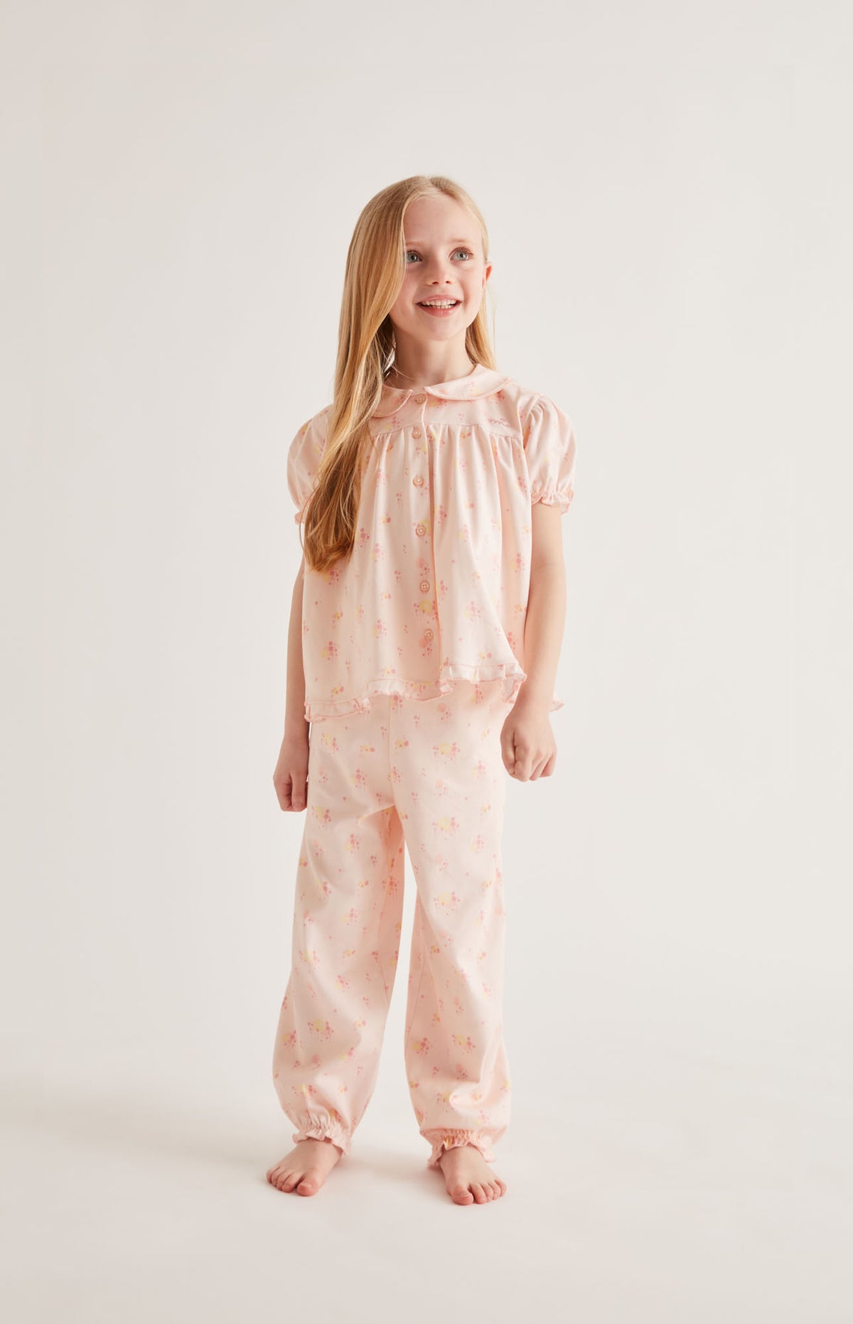 Pom Pom Organic Cotton Pajama In Pink