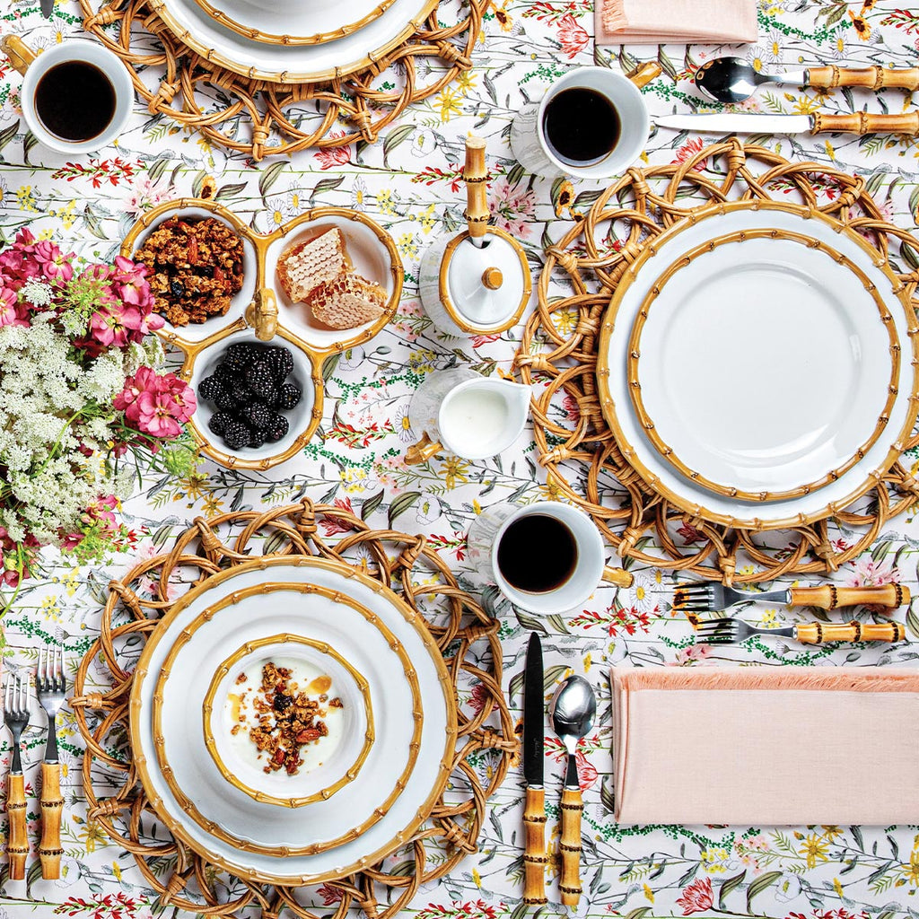 Bamboo Place Setting in Natural, Set of 4