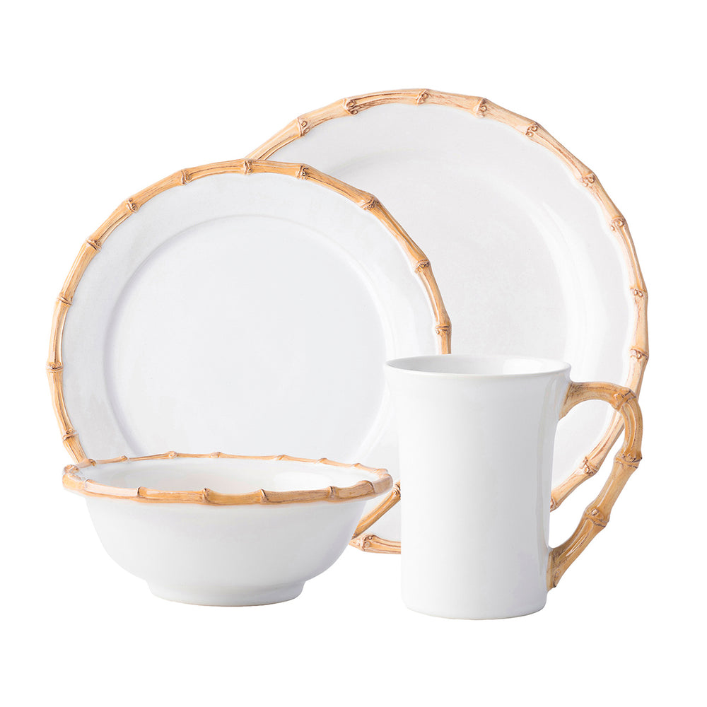 Bamboo Place Setting in Natural, Set of 4