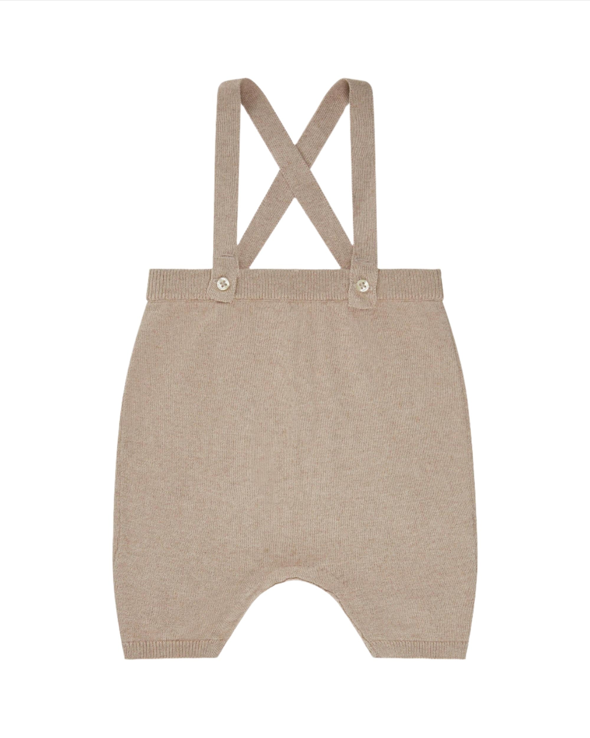 Knit Bubble Suspender Shorts