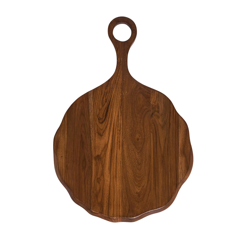 Puro Round Serving Board in Teak