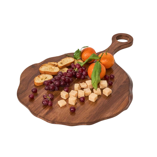 Juliska Puro Round Serving Board in Teak