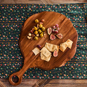Puro Round Serving Board in Teak