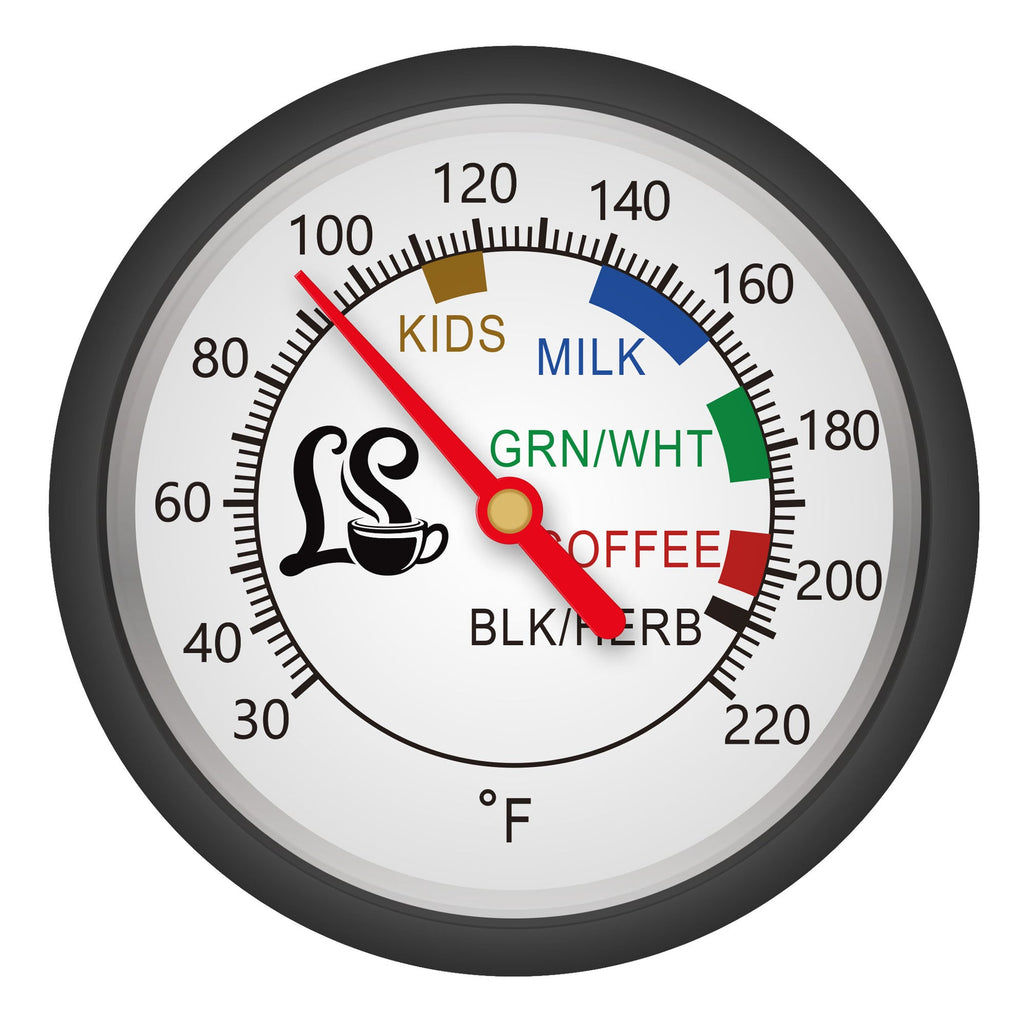 Stainless Steel Kettle w/ Beverage Thermometer 1.2L in Silver