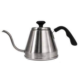 Stainless Steel Kettle w/ Beverage Thermometer 1.2L in Silver