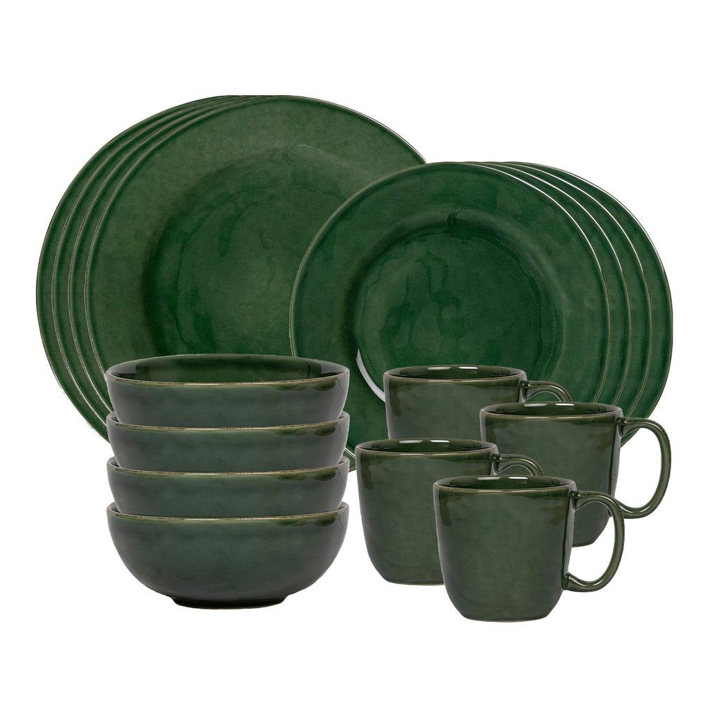 Puro 16-Piece Place Setting in Basil