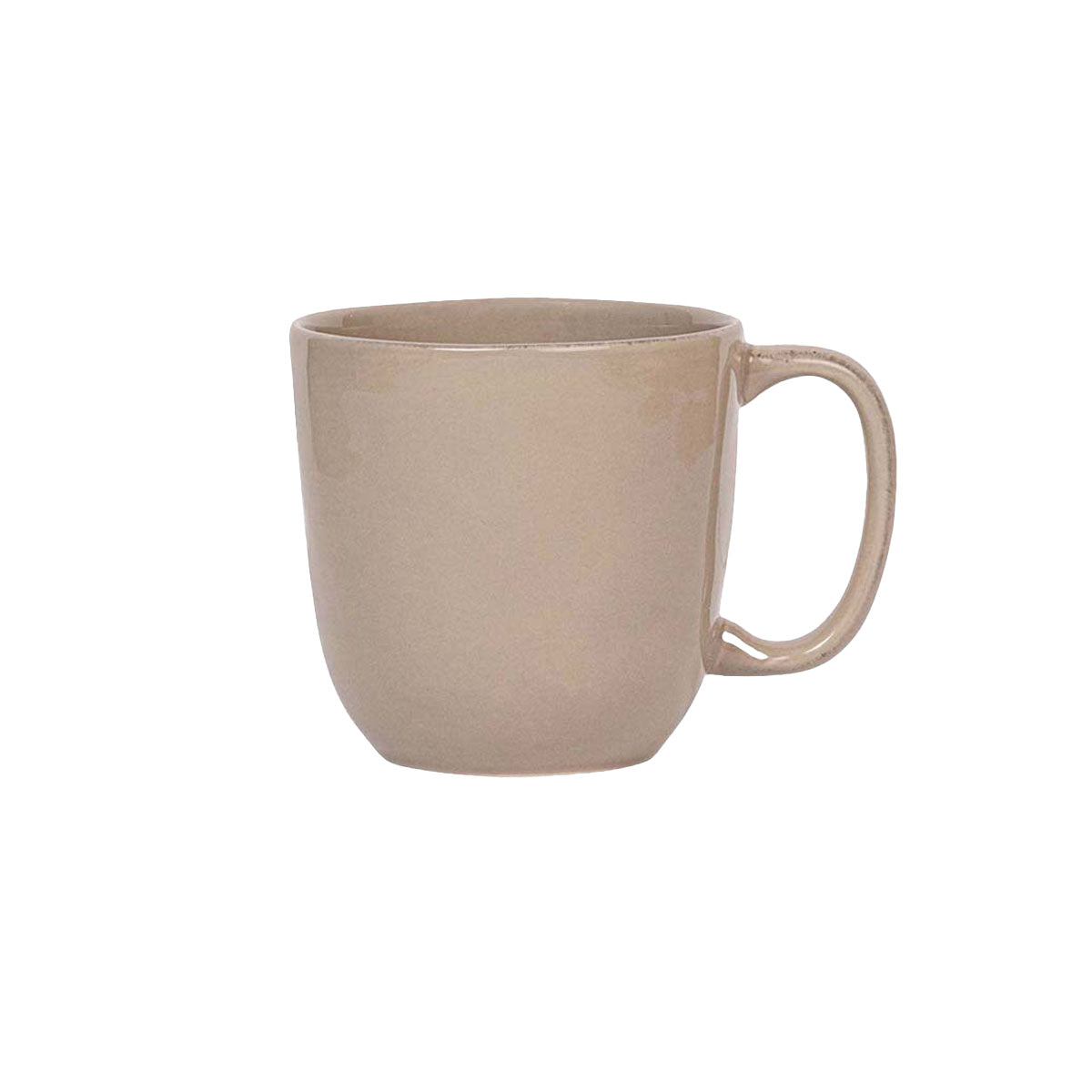 Front view of Puro Mug showcasing its rounded body and curved handle against a white background