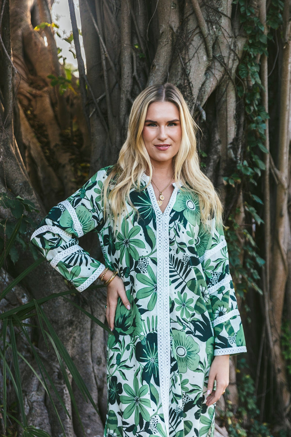 Bardot Caftan Joy in Green