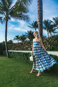 Barbie Dress In Trellis Sky