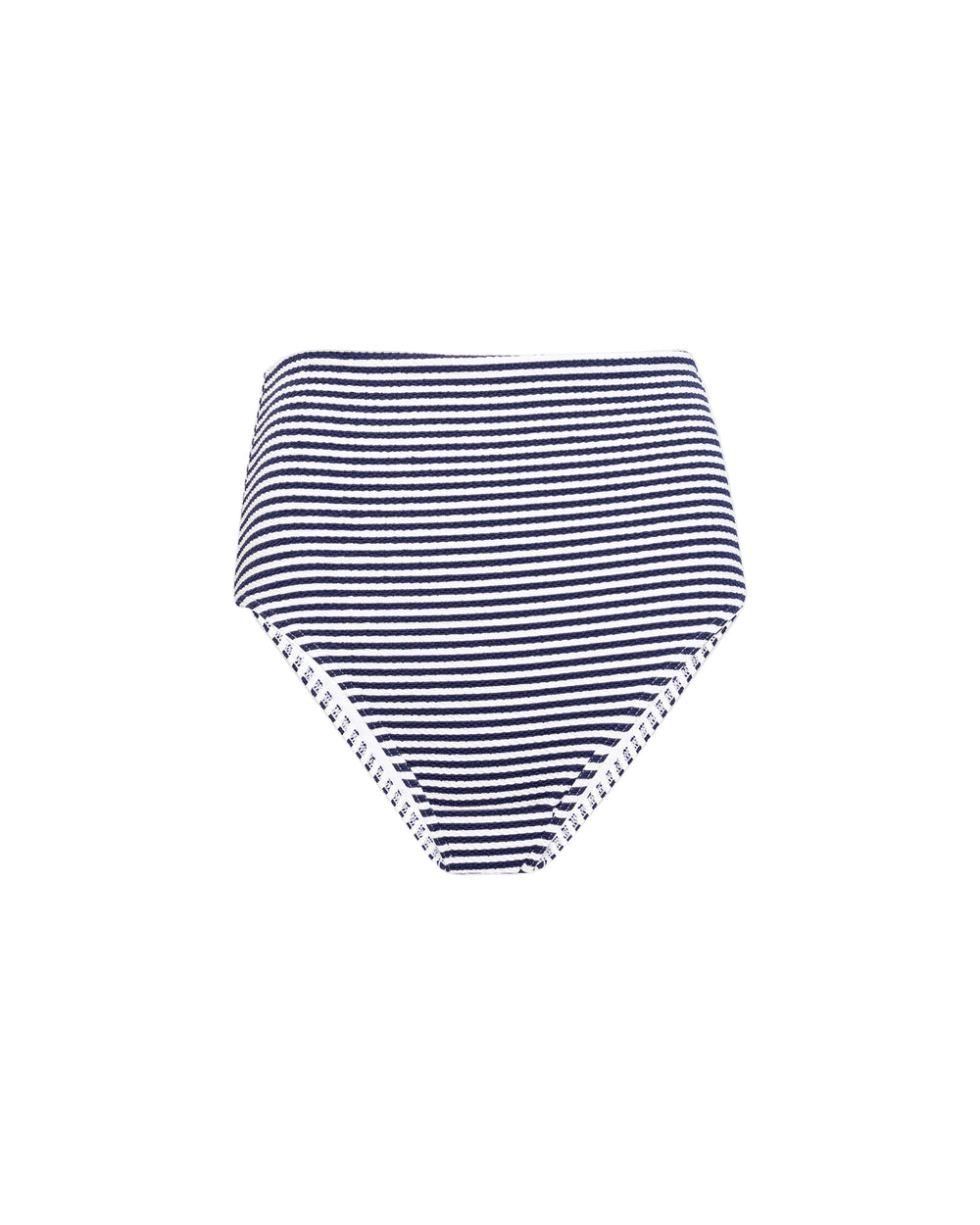 Seamless Kaia Bikini Bottom in Maritime Blue & Cream Multi