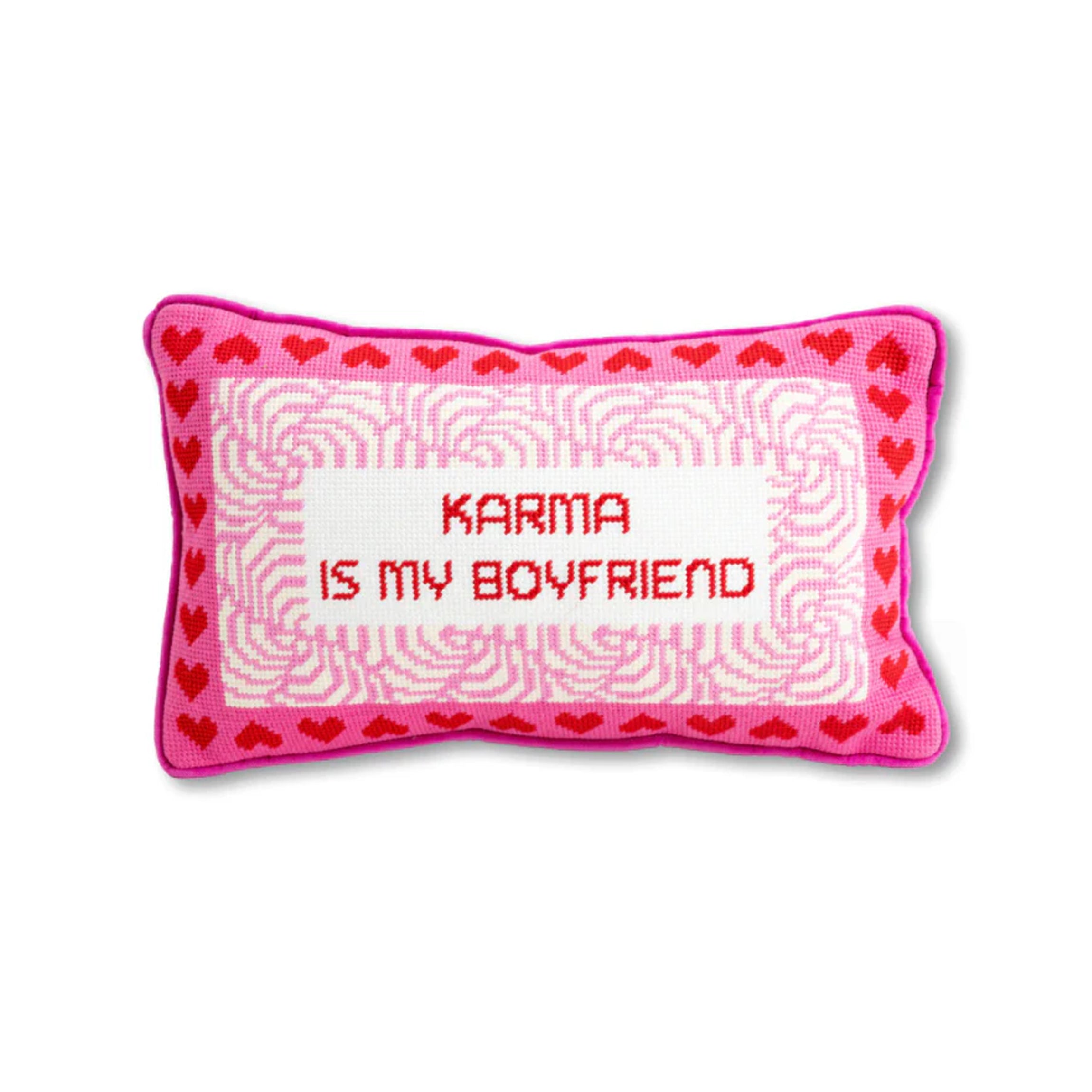Karma Needlepoint Pillow