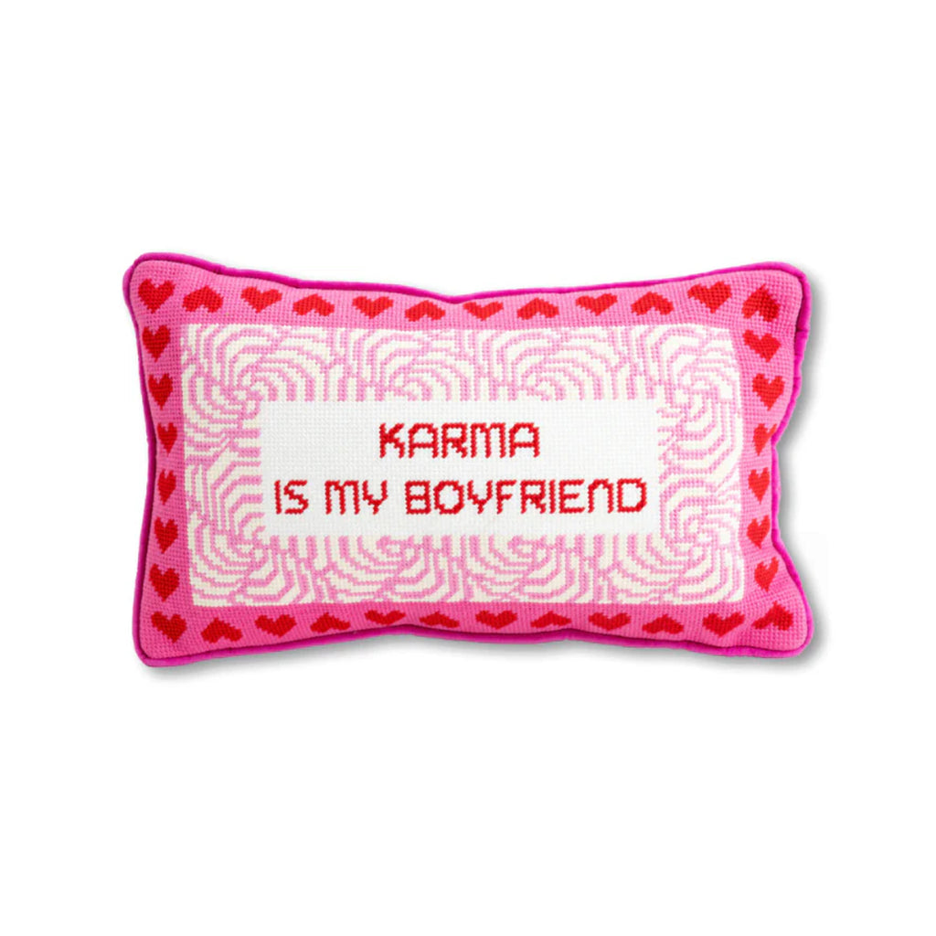 Karma Needlepoint Pillow